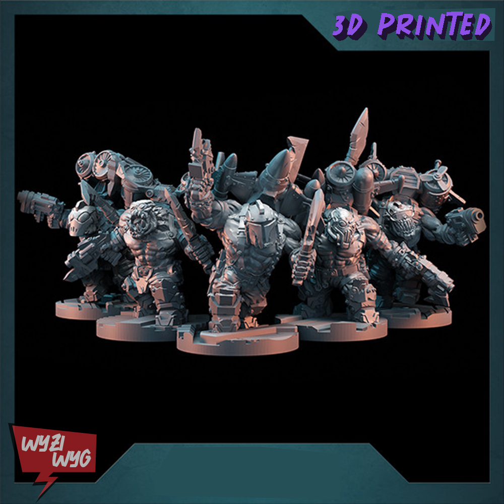 3D Printing Liquid - Rocket Orcs Armour Miniature, Green Skin