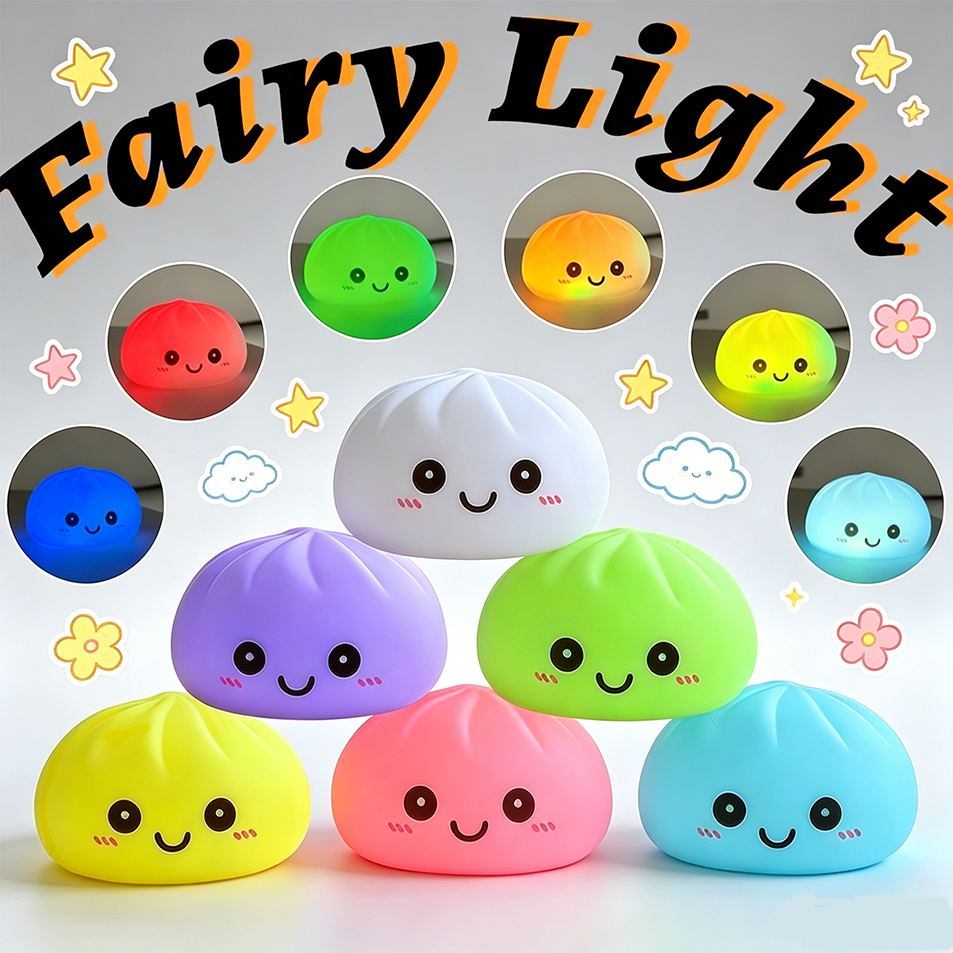 3D Printing Lamp - Cute Hot Simulation Baozi Fairy Lights