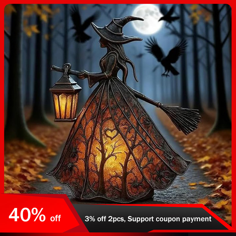 3D Printing Lamp - 16cm/6.3in Halloween Witch Desk Lamp Creativity