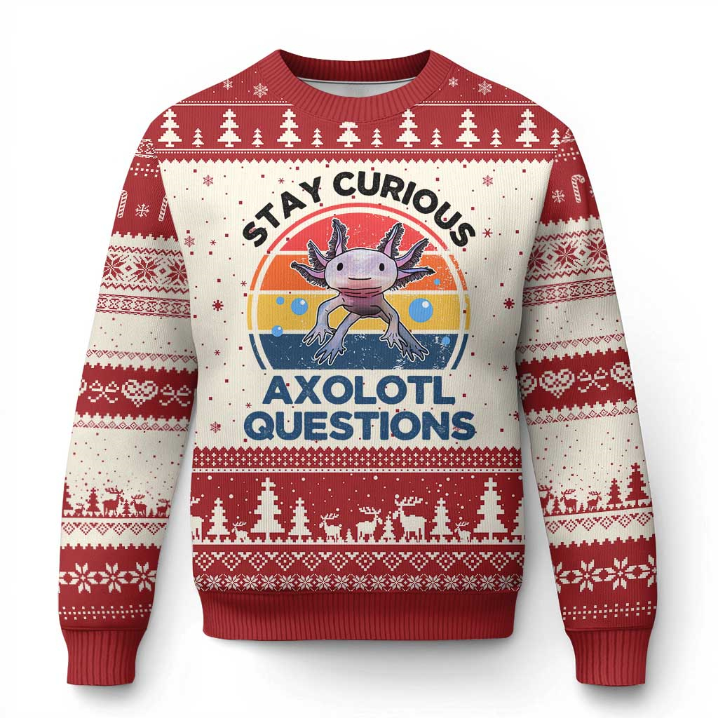 3D Printing Questions - Cartoon Axolotl Pun Ugly Christmas Sweater