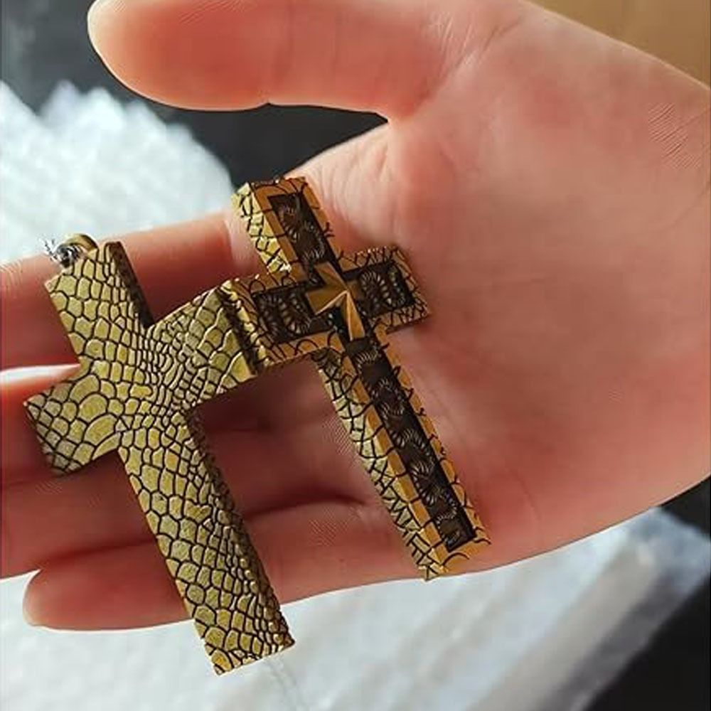 3D Printing Design Software - New Design with Secret Compartment Cross