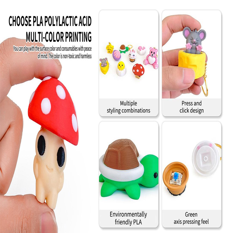 3D Printing Use - »Mushroom Turtle Keycap Press Clicker 3D