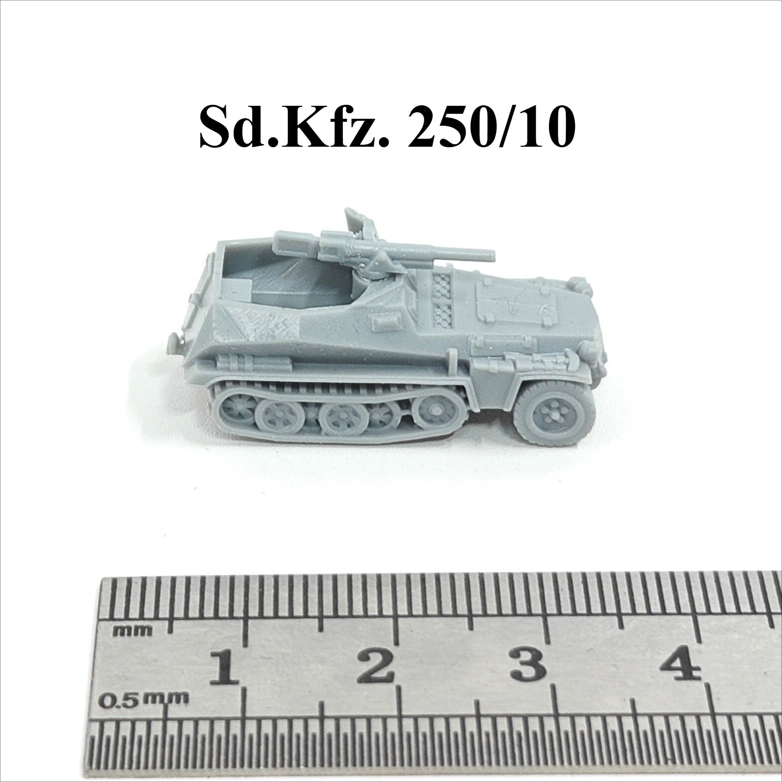 3D Printing Liquid - WWII German Sd.Kfz. 250/10 Half-track,3D Printed,1/144