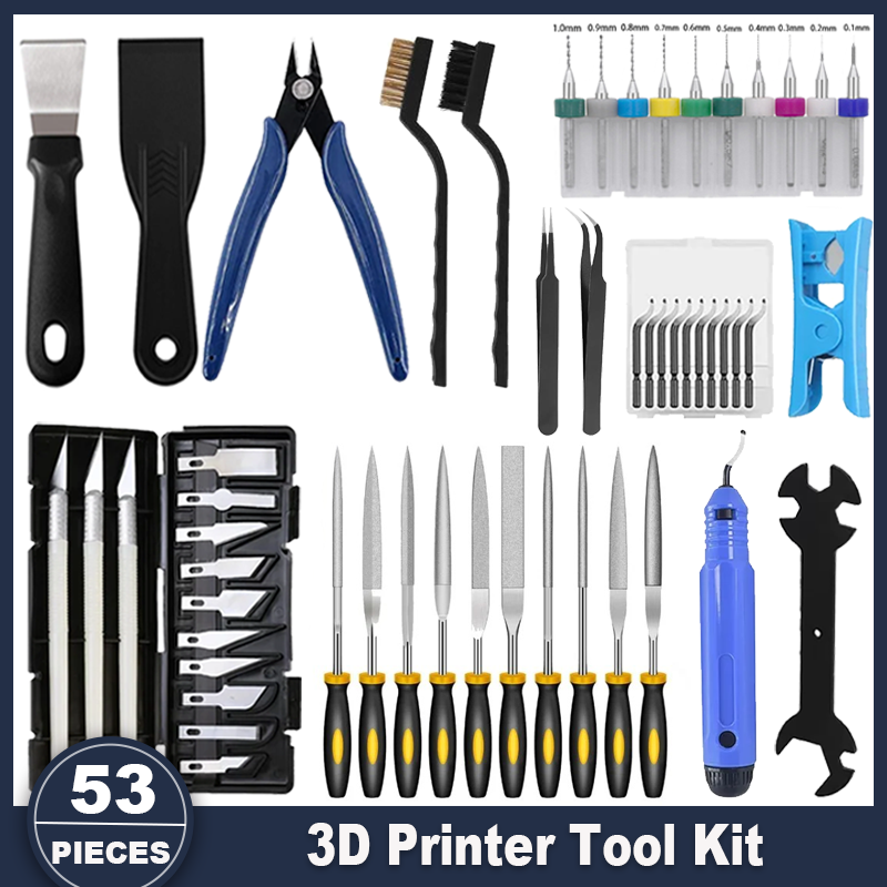 3D Printing Use - 3D Printer Tools Kit, 53pcs 3D