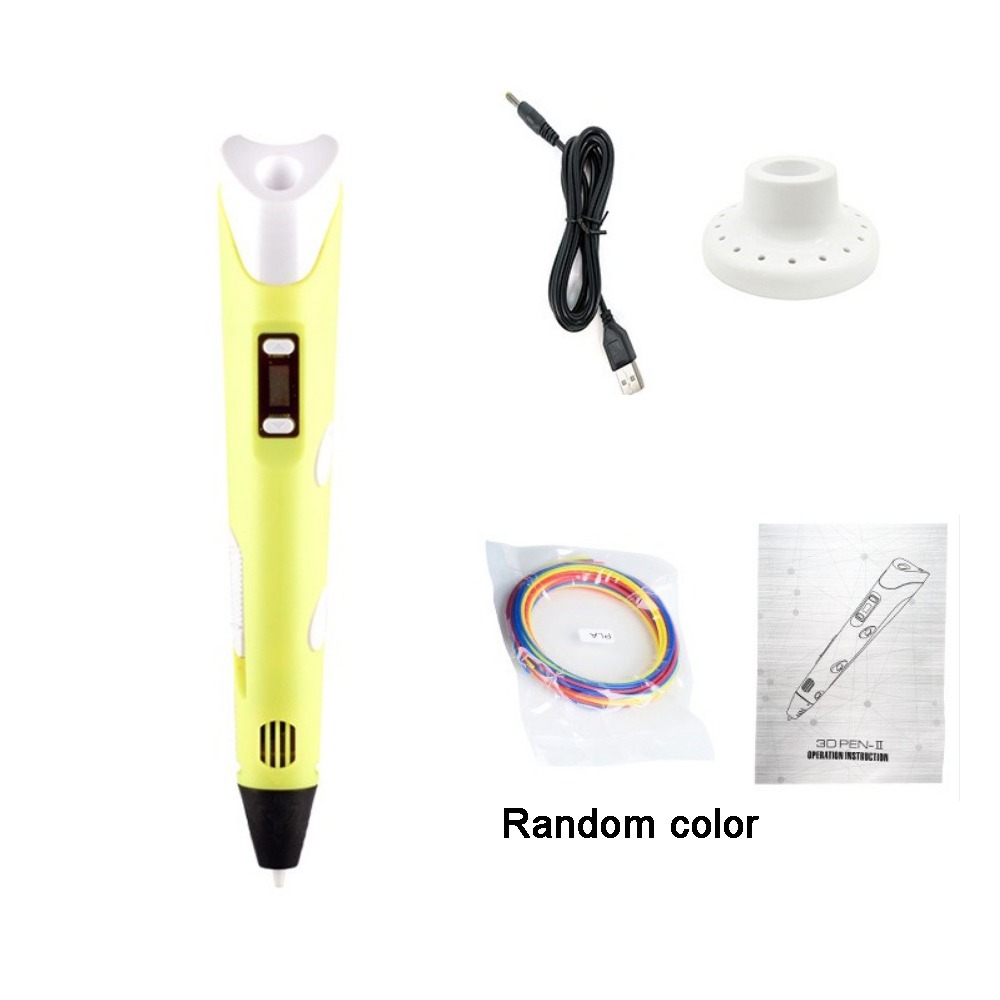 3D Printing Drawing - Portable USB 3D Printing Pen LED