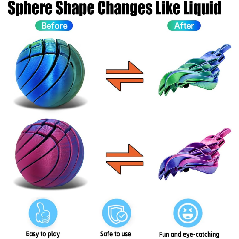 3D Printed Slime Ball Fidget T - 3D Printing Liquid reseña y precio