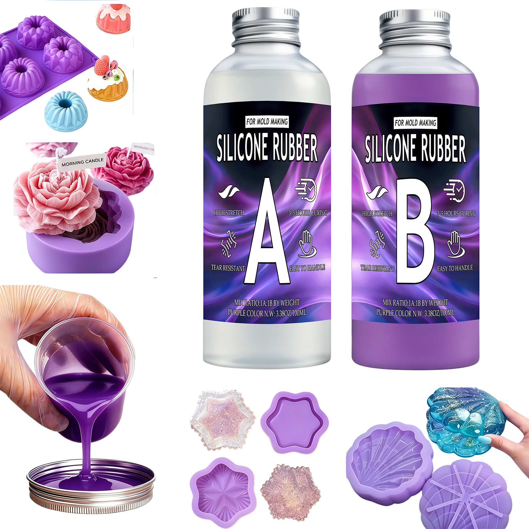 Platinum-cured liquid silicone - 3D Printing Liquid reseña y precio