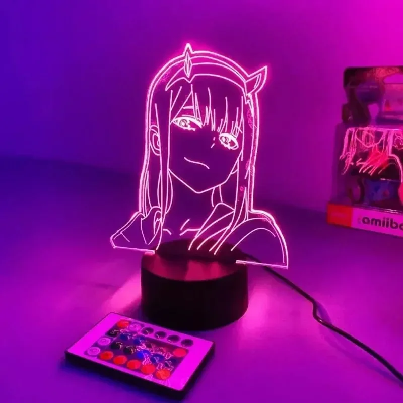 Zero Two Anime Night Light Act - 3D Printing Lamp reseña y precio