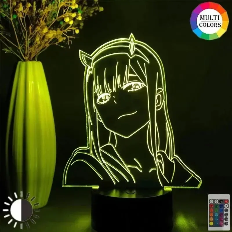 Zero Two Anime Night Light Act - 3D Printing Lamp reseña y precio