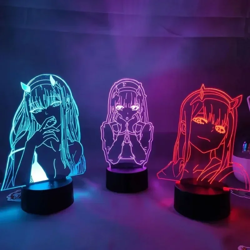 Zero Two Anime Night Light Act - 3D Printing Lamp reseña y precio