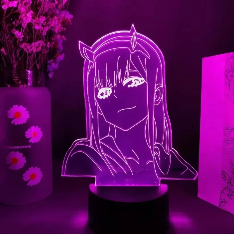 Zero Two Anime Night Light Act - 3D Printing Lamp reseña y precio