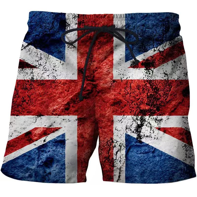 Men's Swimwear Shorts American - 3D Printing Usa reseña y precio