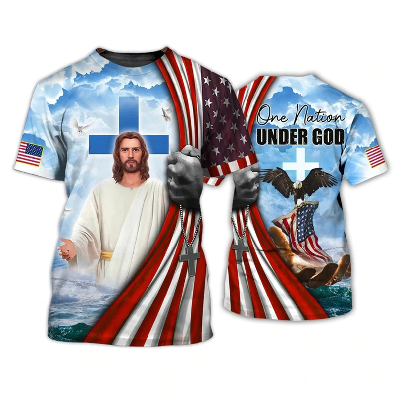 Men Tee Shirt Fashion T-shirt  - 3D Printing Usa reseña y precio