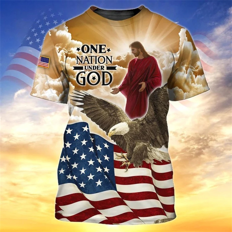 Men Tee Shirt Fashion T-shirt  - 3D Printing Usa reseña y precio