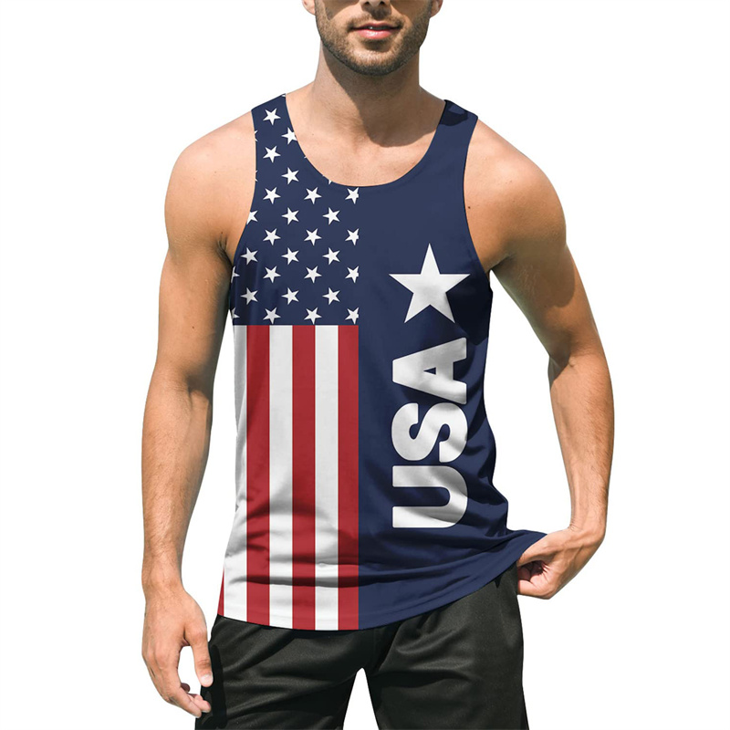 Retro 3D Print USA Flag Tank T - 3D Printing Usa reseña y precio