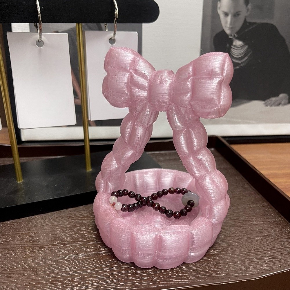 Elegant Bow 3D Printed Jewelry - 3D Printing Ring Holder reseña y precio