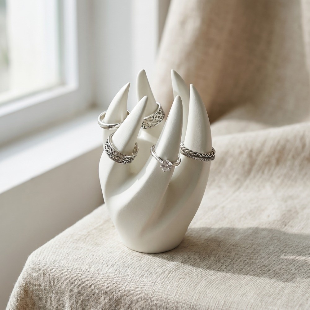 Finger-Shaped Ring Storage Sta - 3D Printing Ring Holder reseña y precio