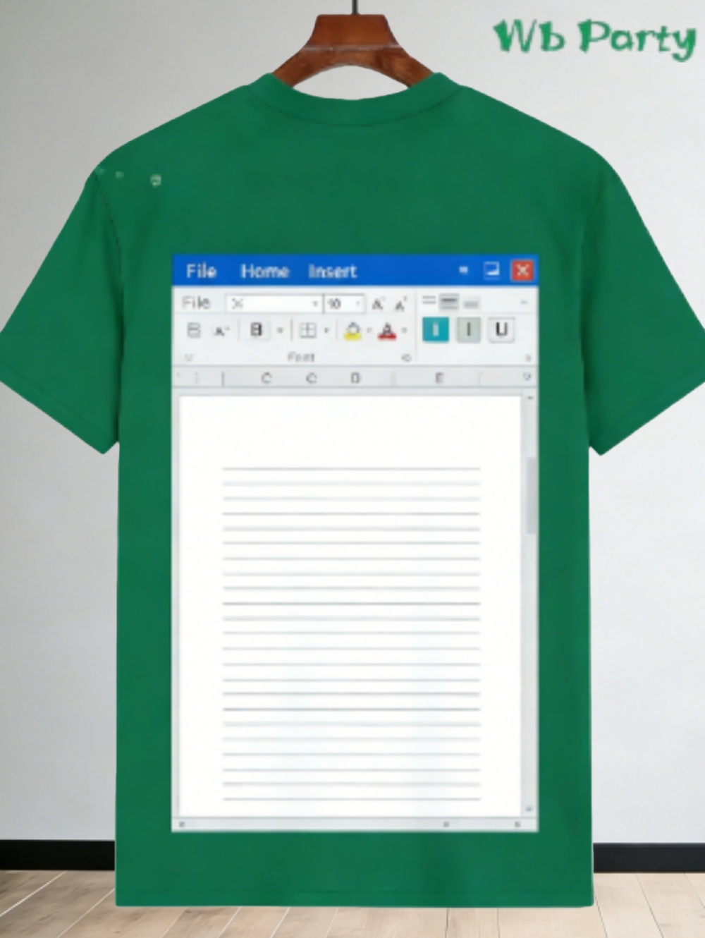 Casual Excel Tshirt for Men 3D - 3D Printing Design Software reseña y precio