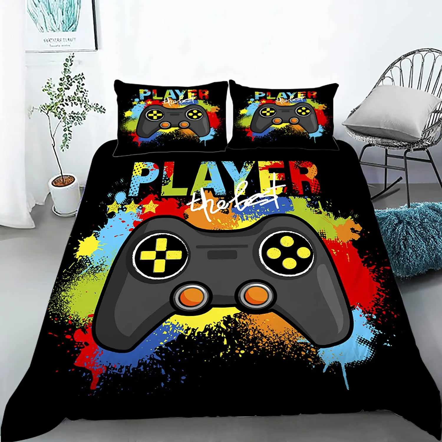 Gamer Duvet Cover for Boys Gam - 3D Printing Videos reseña y precio