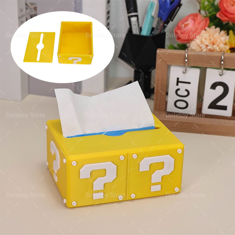 Question Mark Block Tissue Box - 3D Printing Questions reseña y precio