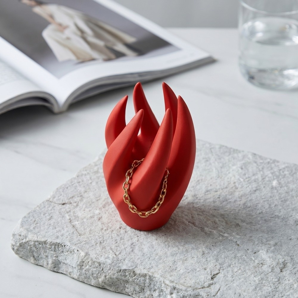 Space Saving Finger-Shaped Rin - 3D Printing Ring Holder reseña y precio