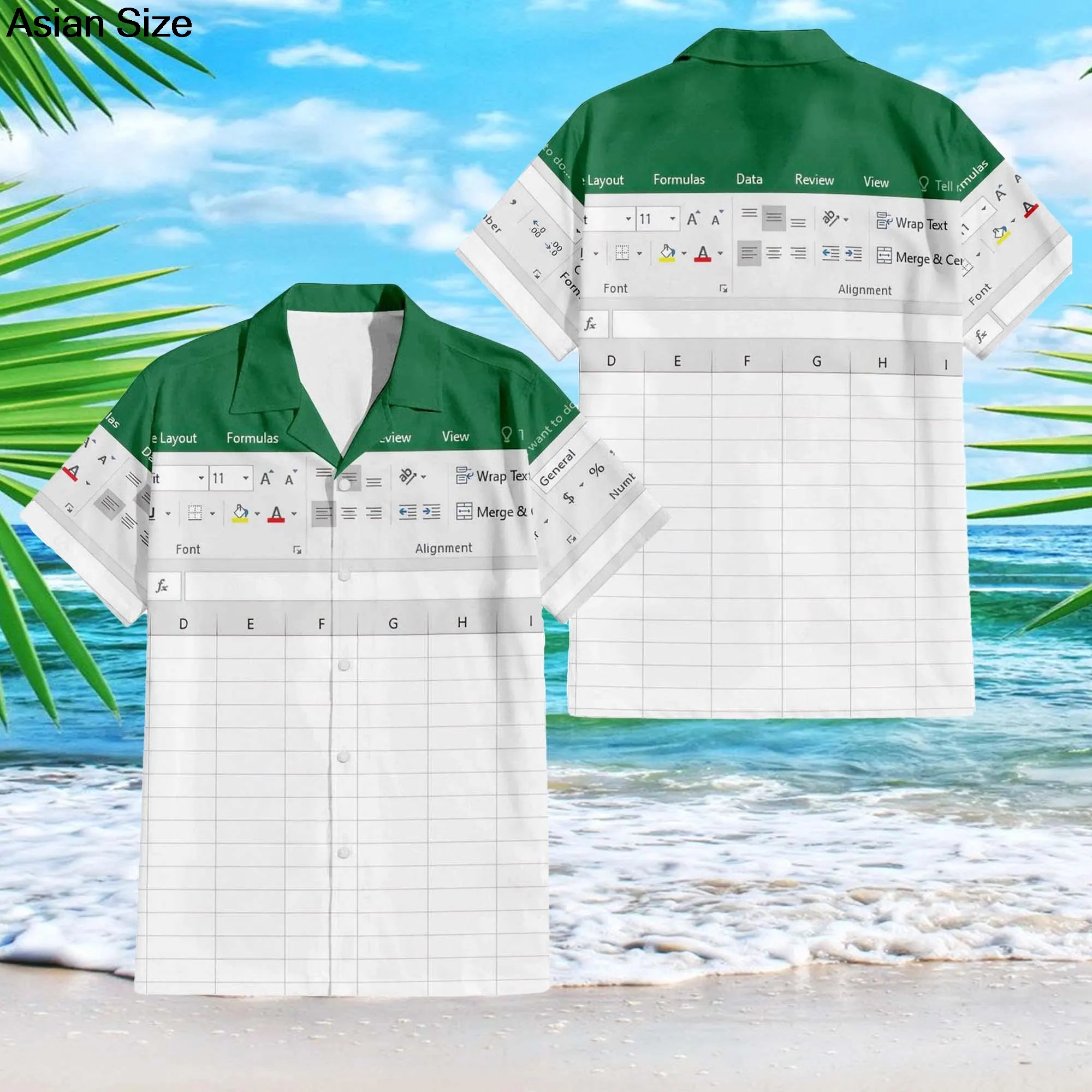 Excel Hawaiian Shirt Men's Fas - 3D Printing Design Software reseña y precio