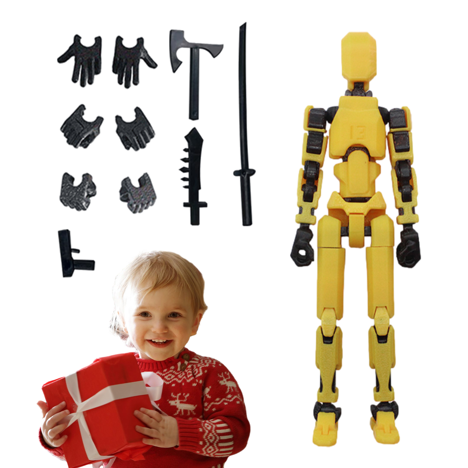 1PCS 13 Joints Figure Articula - 3D Printing Drawing reseña y precio