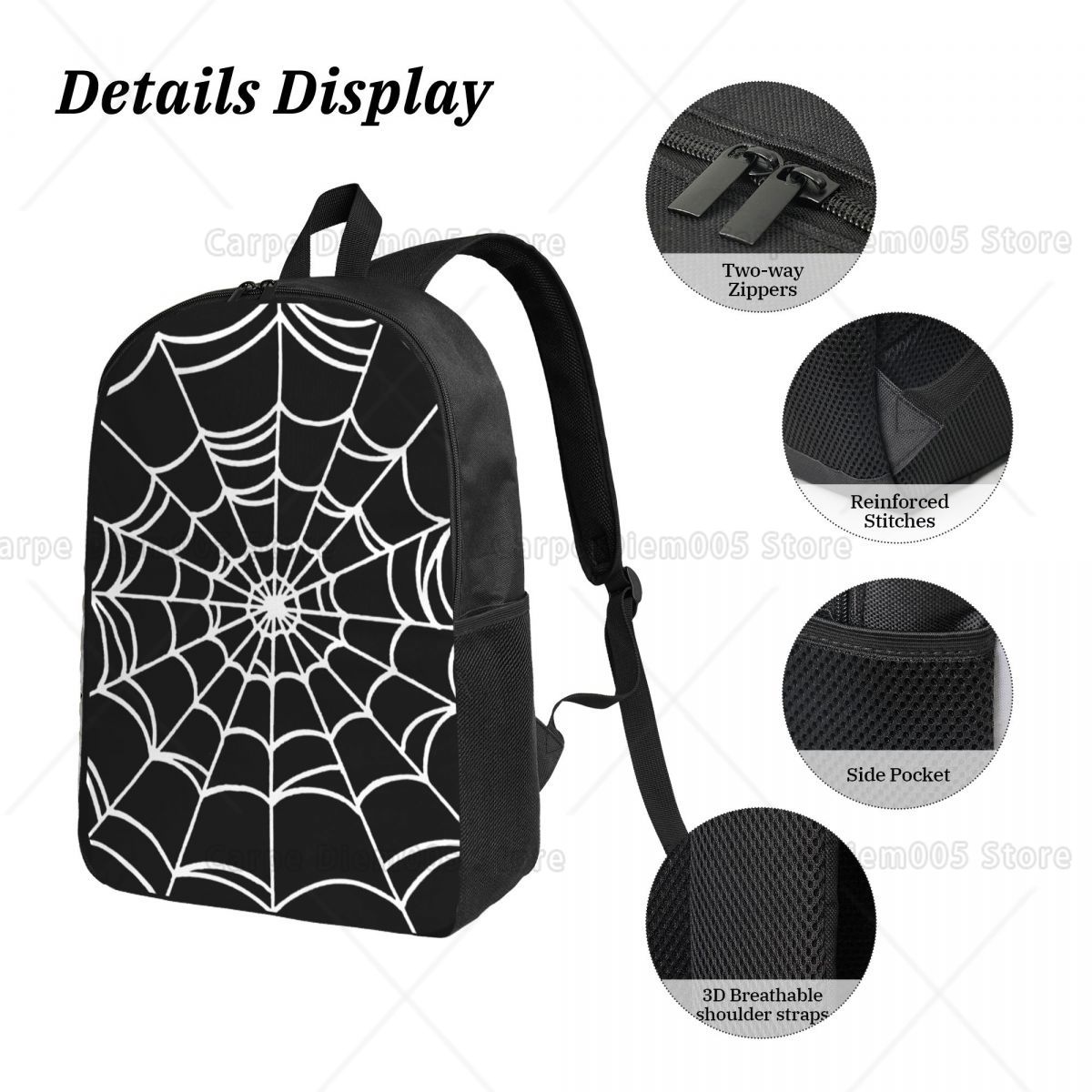 Black Web Spider Prints Backpa - 3D Printing Pen For Kids reseña y precio