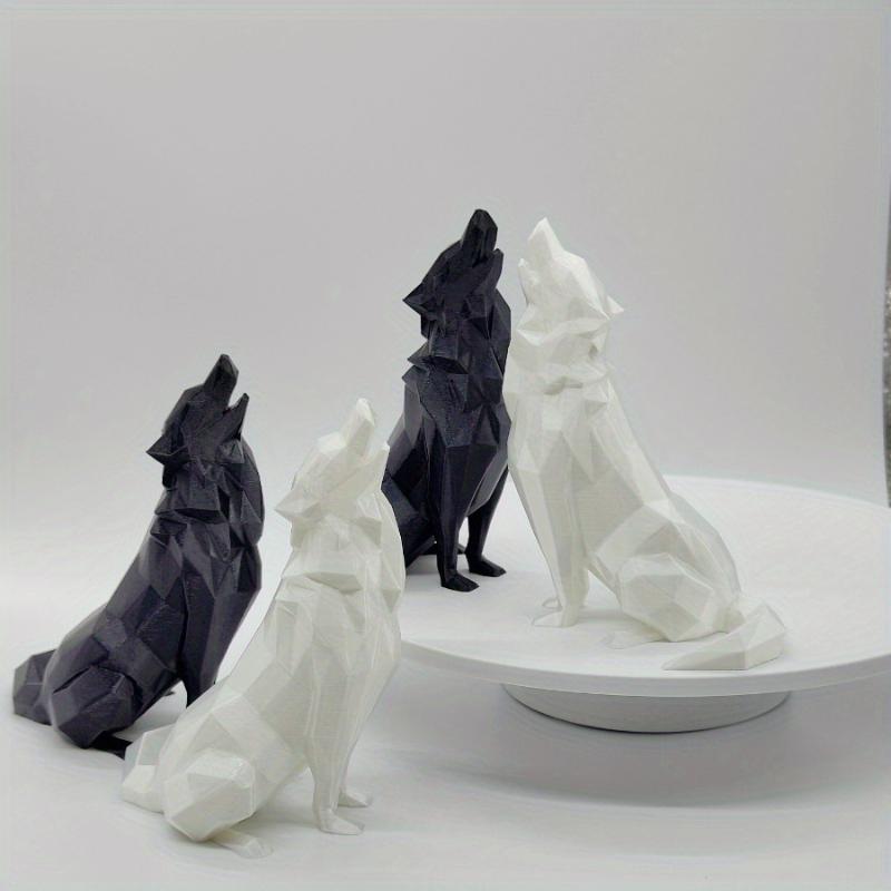 Modern Abstract Geometric Wolf - 3D Printing Use reseña y precio