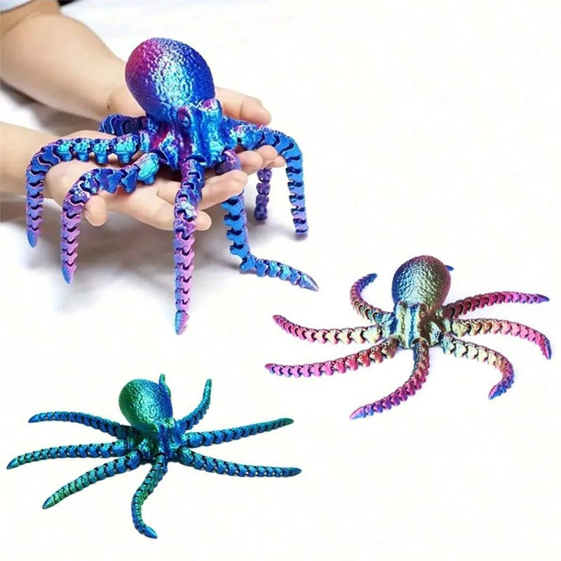 3D Printed Octopus Figurine -  - 3D Printing Drawing reseña y precio