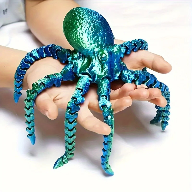3D Printed Octopus Figurine -  - 3D Printing Drawing reseña y precio