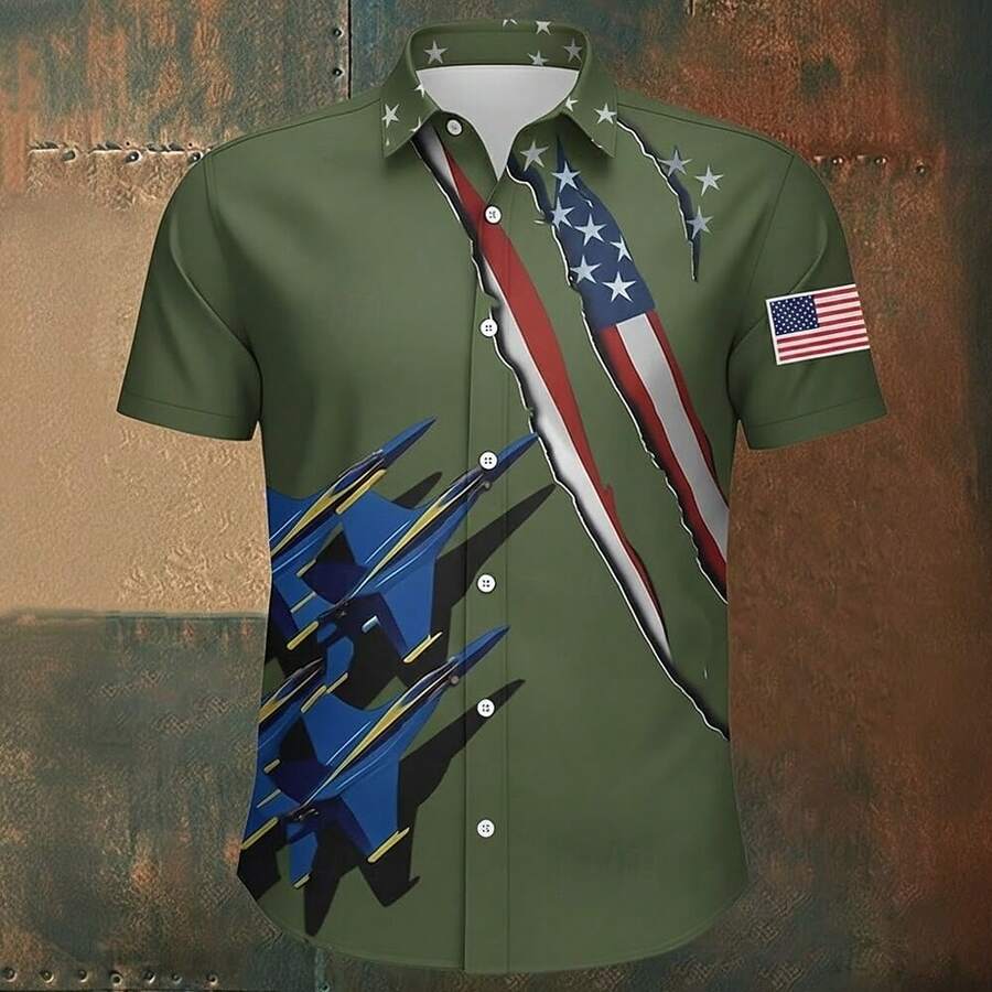 Mens Patriotic USA Flag 3D Pri - 3D Printing Usa reseña y precio