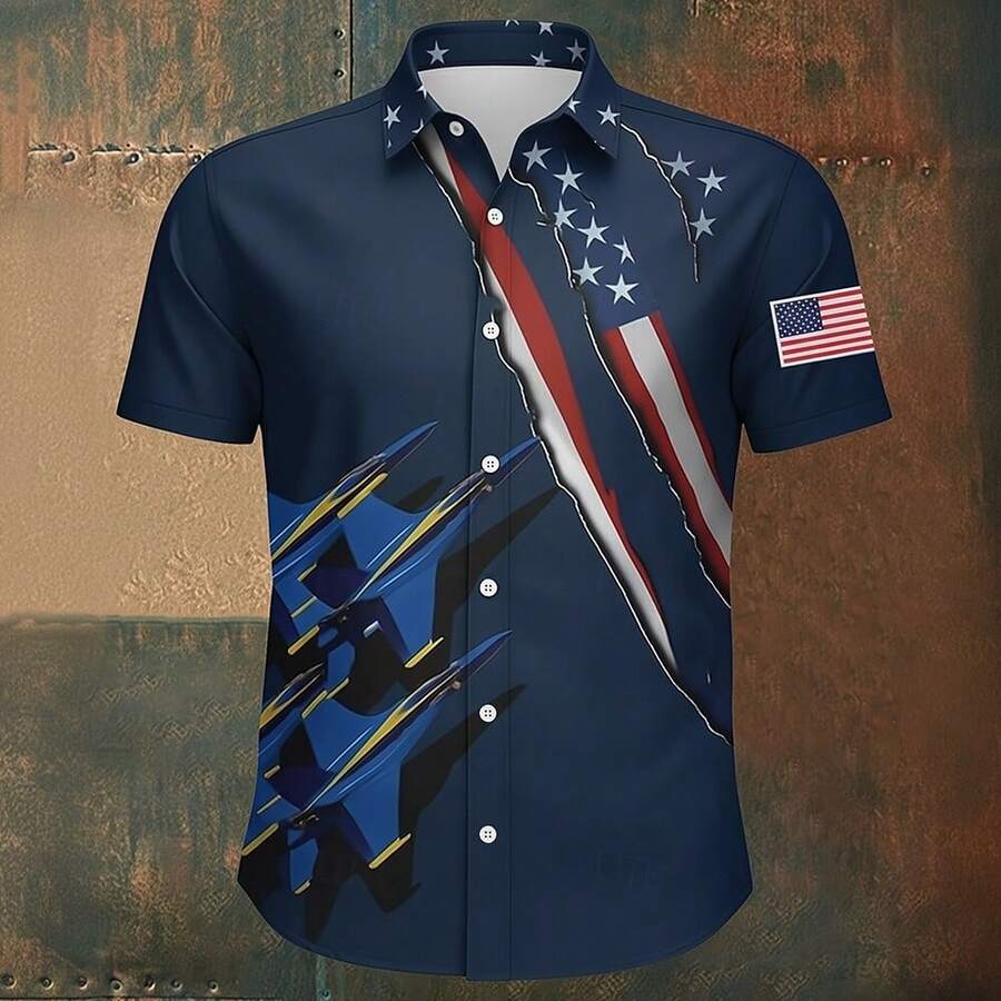 Mens Patriotic USA Flag 3D Pri - 3D Printing Usa reseña y precio