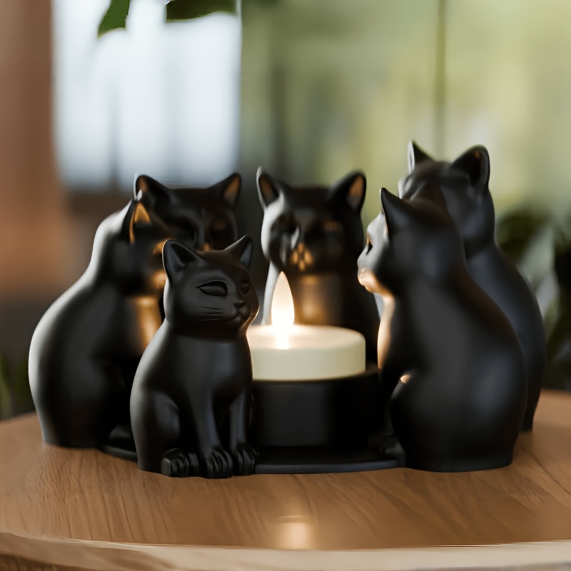 3D-printed Cat Ring Candle Hol - 3D Printing Ring Holder reseña y precio