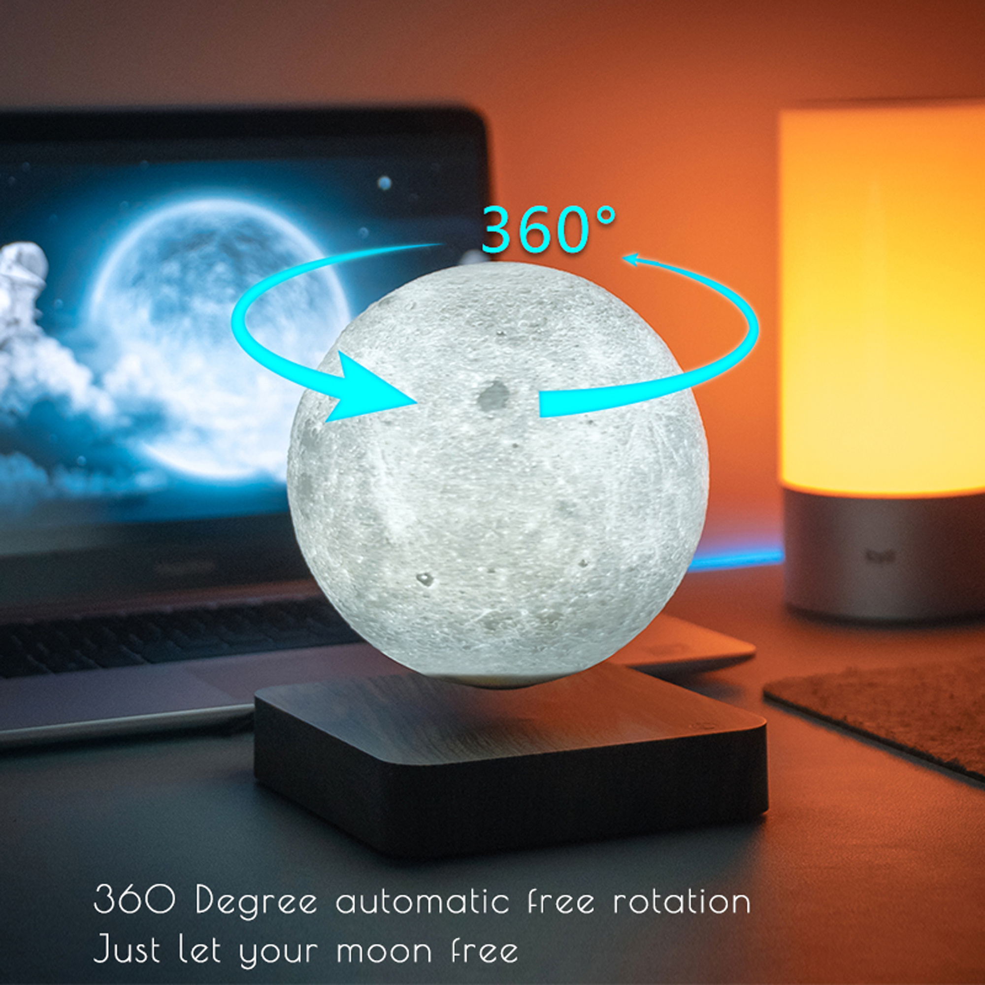 Minimalism Magnetic Levitation - 3D Printing Lamp reseña y precio