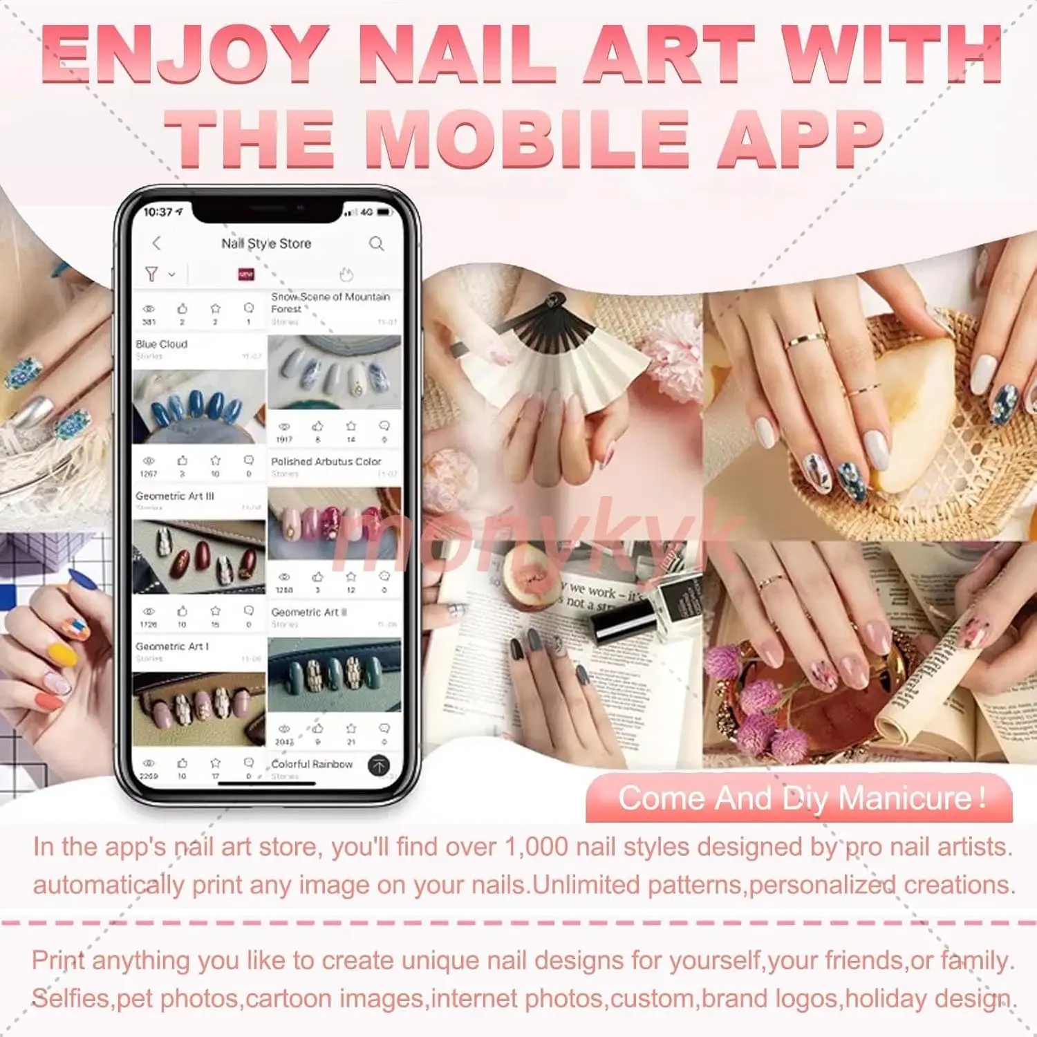 O2nails Nail Printer Machine K - 3D Printing Design Software reseña y precio