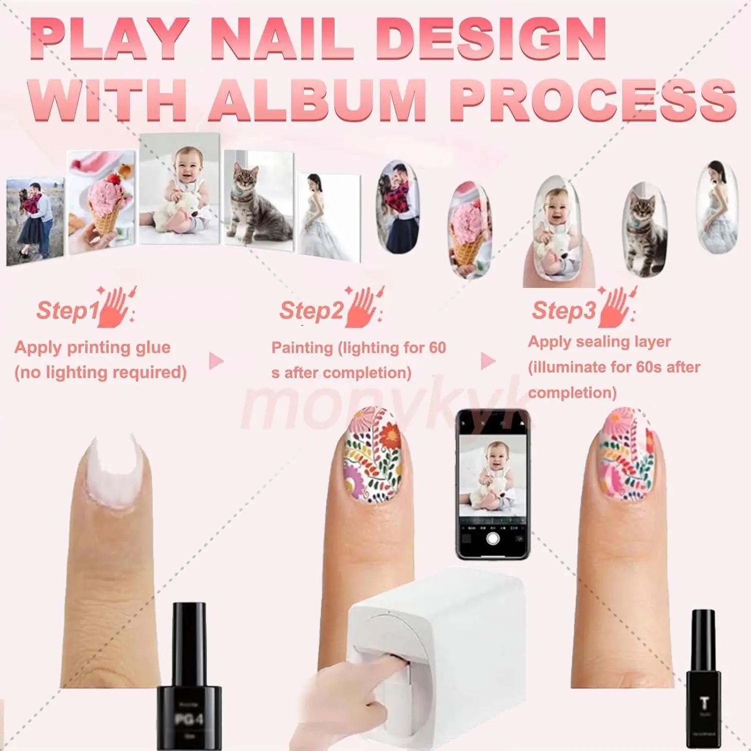 O2nails Nail Printer Machine K - 3D Printing Design Software reseña y precio