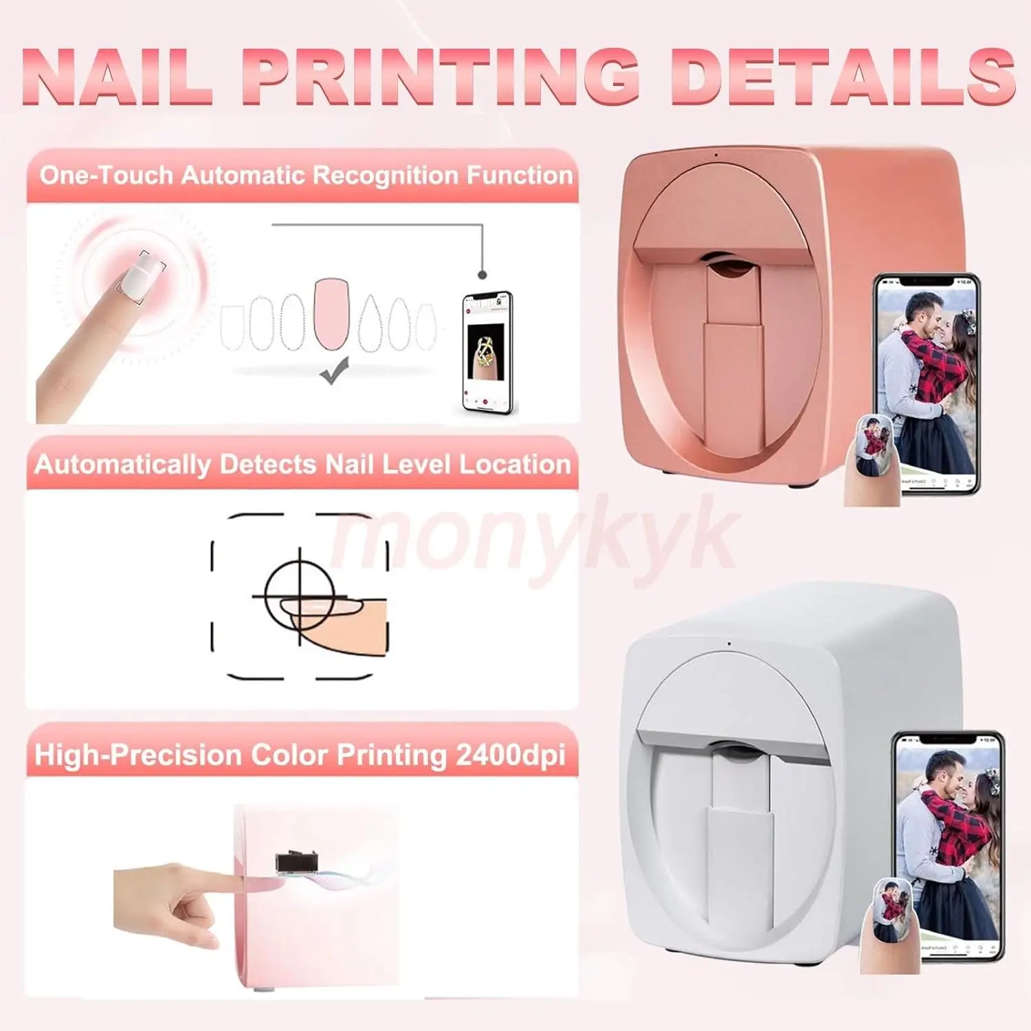 O2nails Nail Printer Machine K - 3D Printing Design Software reseña y precio