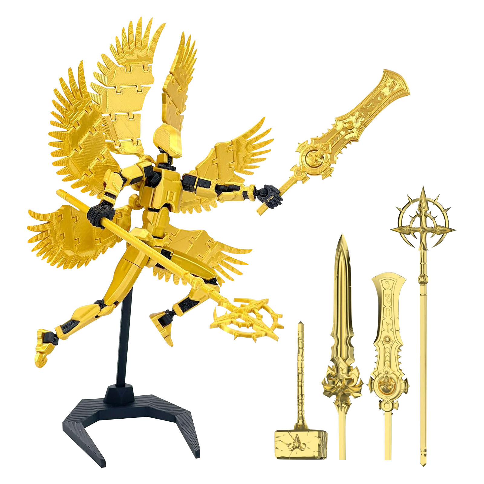 Titan 13 With Wings Figure Toy - 3D Printing Aluminium reseña y precio