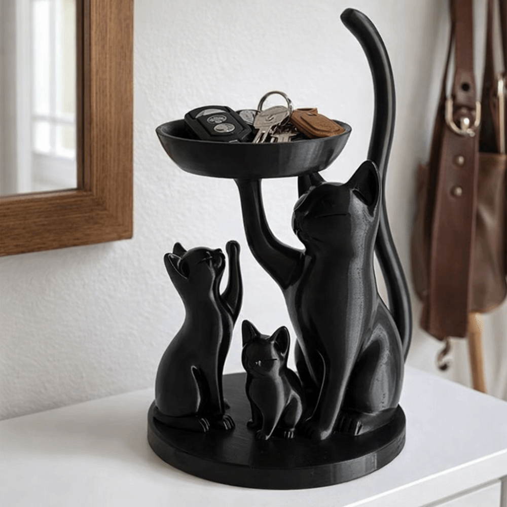 Cartoon Cat Jewelry Tray Decor - 3D Printing Ring Holder reseña y precio