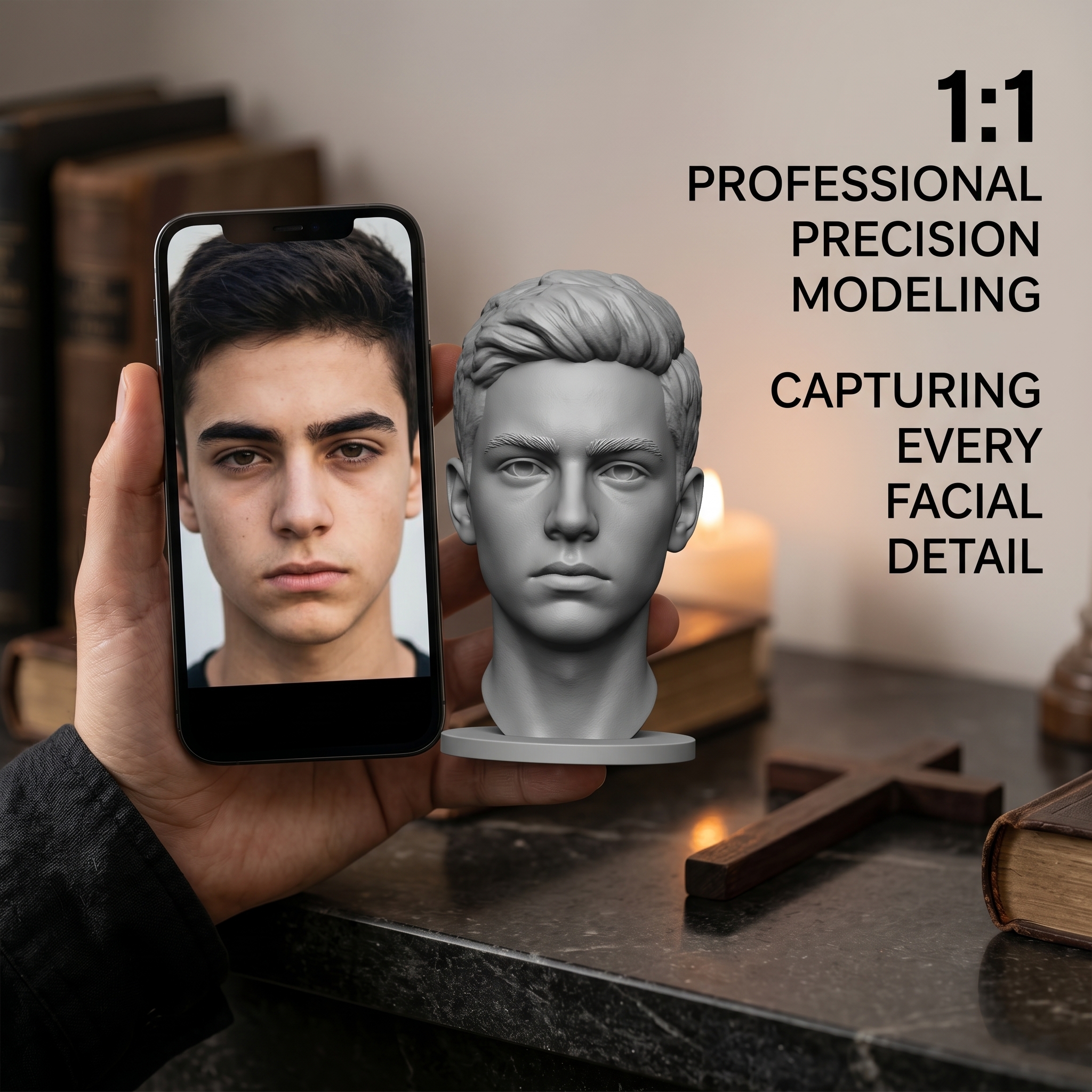 Personalized 3D Printed Bust F - 3D Printing Liquid reseña y precio