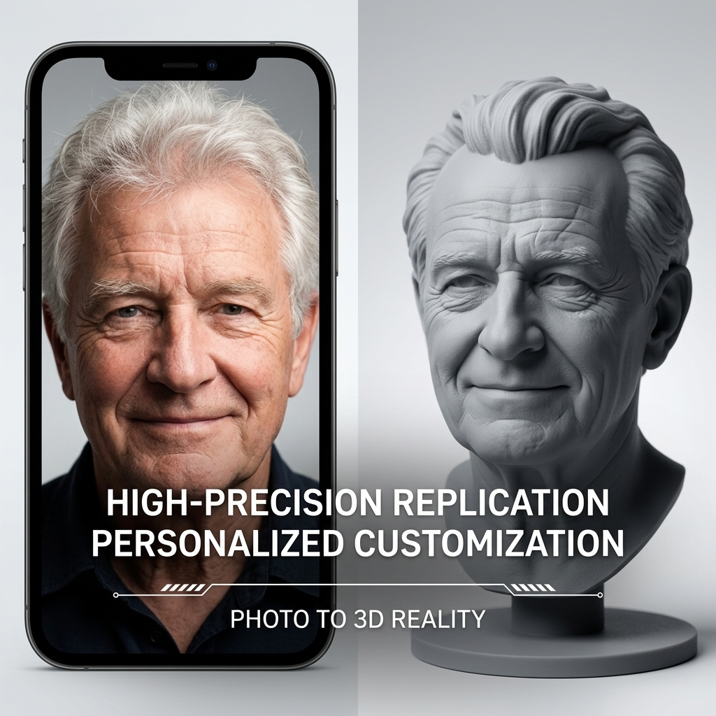 Personalized 3D Printed Bust F - 3D Printing Liquid reseña y precio