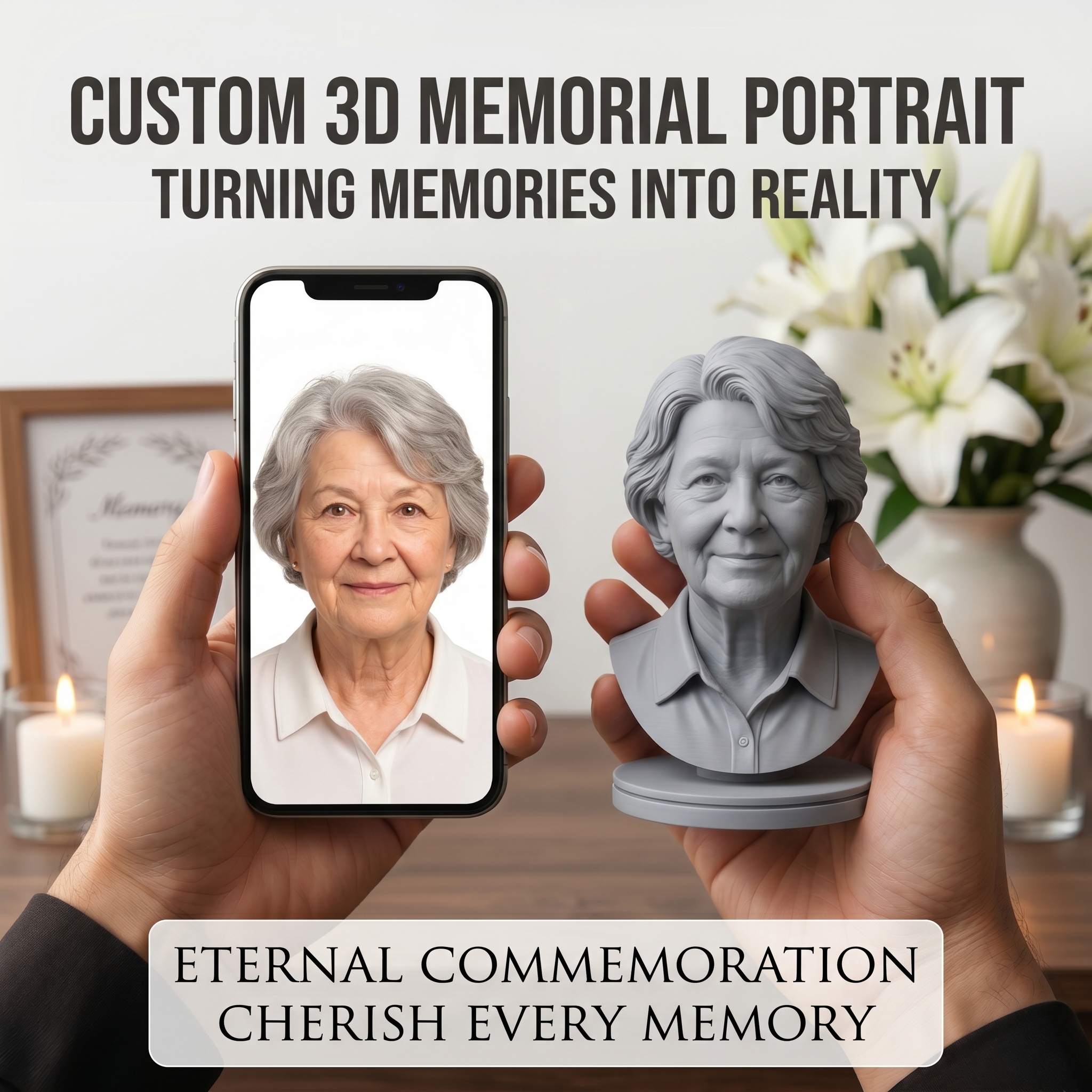 Personalized 3D Printed Bust F - 3D Printing Liquid reseña y precio
