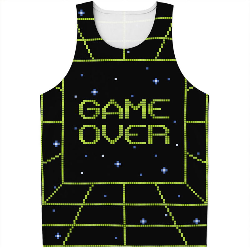 Retro Video Game Graphic Tank  - 3D Printing Videos reseña y precio