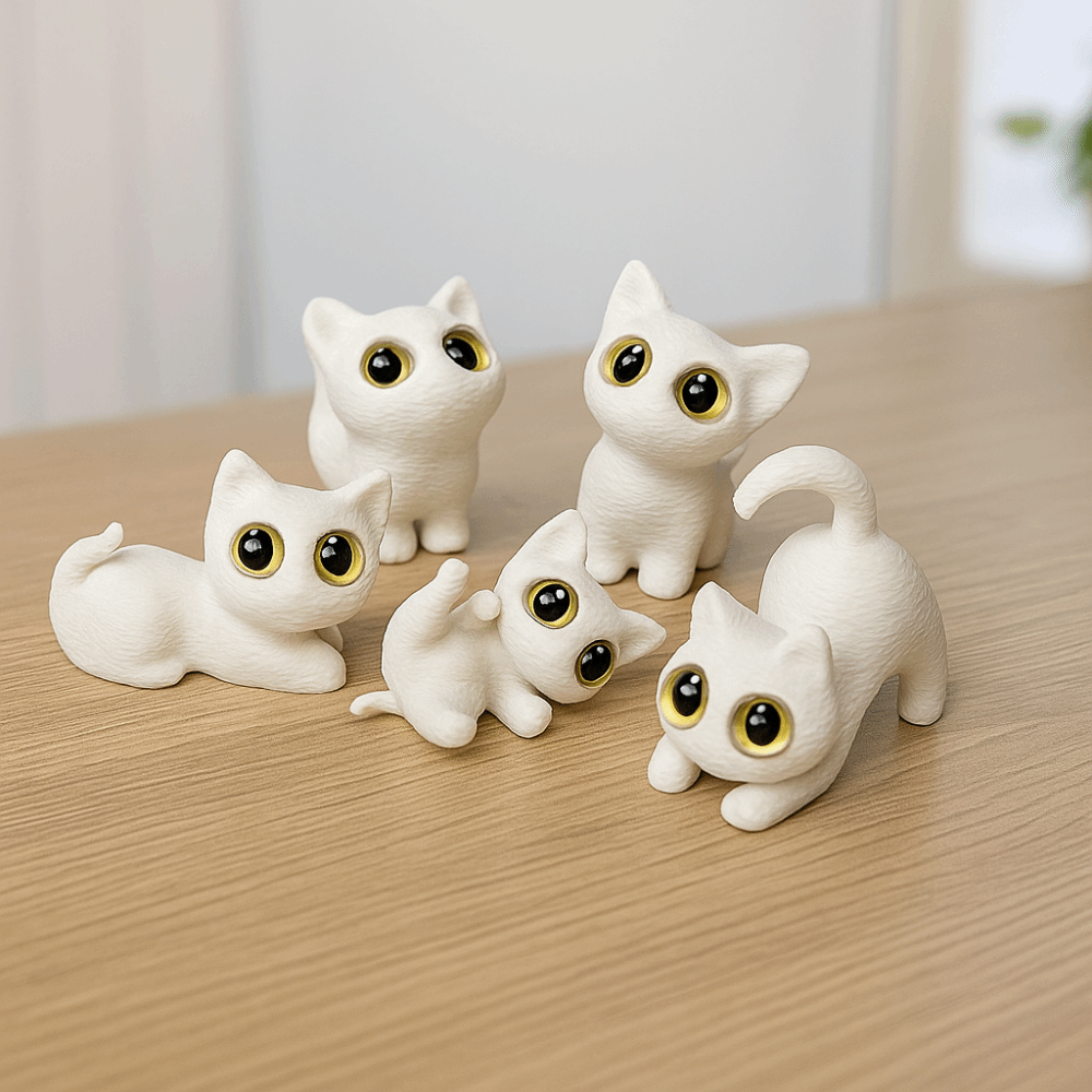 PLA Halloween Cat Anime Figure - 3D Printing Liquid reseña y precio