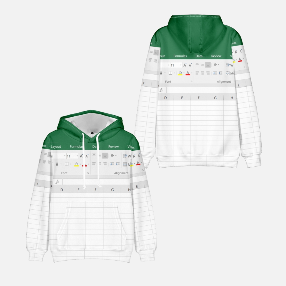 Casual Excel Hoodie For Men An - 3D Printing Design Software reseña y precio
