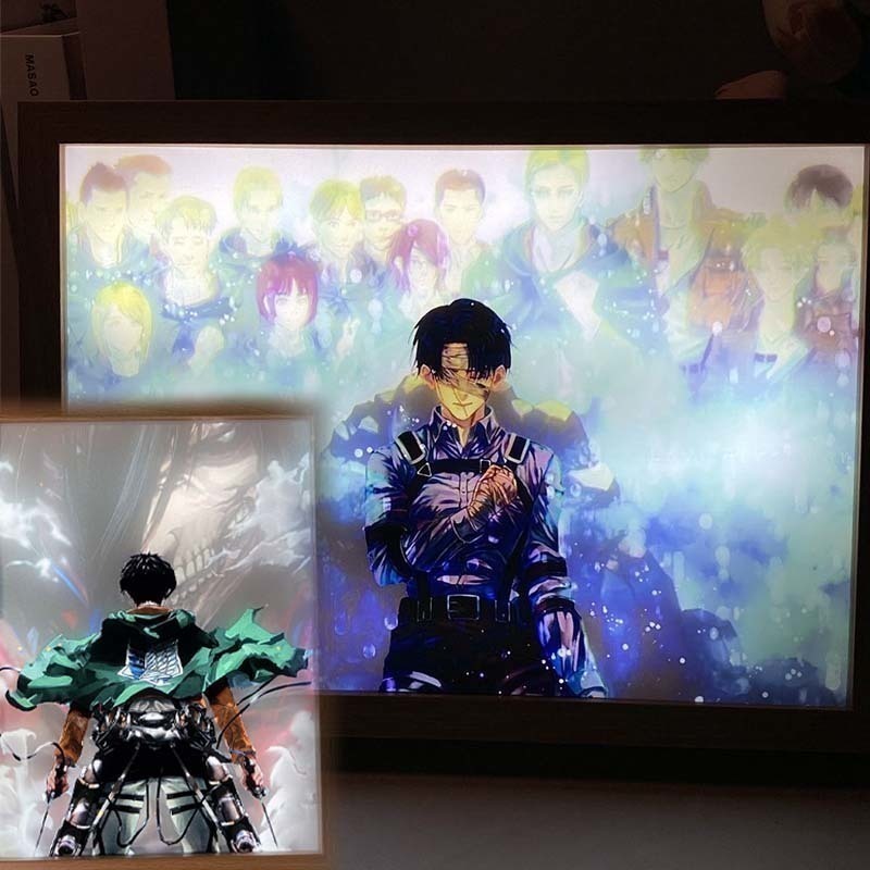 Anime Attack On Titan Led Ligh - 3D Printing Lamp reseña y precio