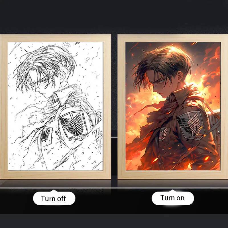 Anime Attack On Titan Led Ligh - 3D Printing Lamp reseña y precio