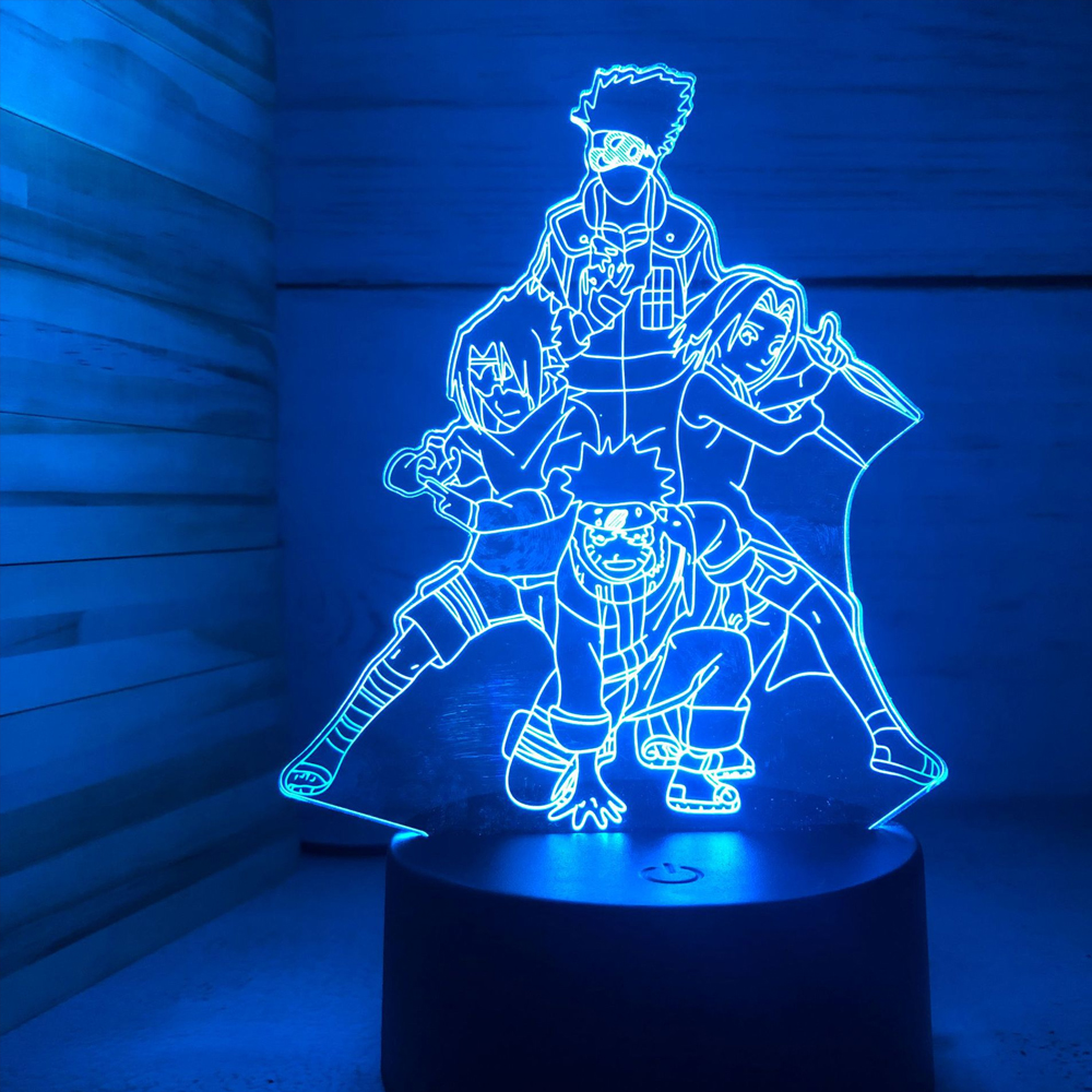 Anime Naruto Uzumaki LED Night - 3D Printing Lamp reseña y precio