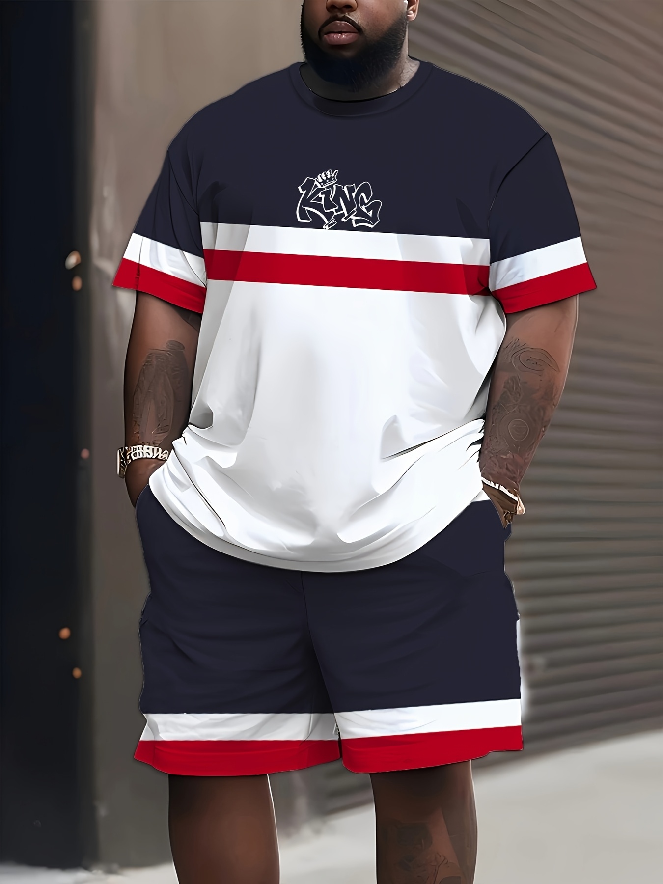 New Plus Size Men's T-shirt An - 3D Printing Kpop reseña y precio